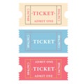 Set of tickets. Ticket templates. Vector