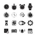 set of time icons. Vector illustration decorative design Royalty Free Stock Photo