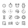 set of time icons. Vector illustration decorative design Royalty Free Stock Photo