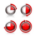 Set of Timer clocks Royalty Free Stock Photo