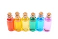 Set of tiny vial bottles