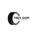 Set of tires logo vector icon illustration template Royalty Free Stock Photo