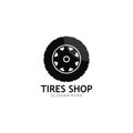 Set of tires logo vector icon illustration template Royalty Free Stock Photo