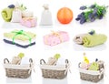 Set of toiletries for relaxation