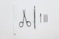 Set of tools for manicure. The concept of nail care.