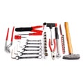 Set of tools over white isolated background Royalty Free Stock Photo