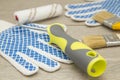 A set of tools for painting a house Royalty Free Stock Photo