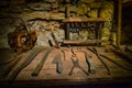 Set of Tools ready for turture in ancient times Royalty Free Stock Photo