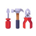 Set of tools vector illustration