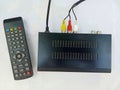 A set top box is isolated on a white background Royalty Free Stock Photo