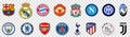 Set of top football clubs