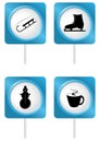 Set of tourism symbols Royalty Free Stock Photo
