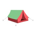 Set of tourist tents. Collection camping tent icons. Vector illustration