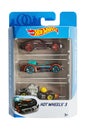 Set of toy cars. Hot Wheels is a scale die-cast toy cars by American toy maker Mattel in 1968. File contains clipping path
