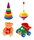 Set of toys Royalty Free Stock Photo