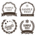 Set of Trade Mark Decorative Labels