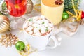 Set of traditional Christmas winter drinks Royalty Free Stock Photo