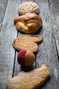 Set of mexican sweet bread Royalty Free Stock Photo