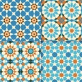 Traditional moroccan mosaic patterns Royalty Free Stock Photo