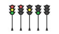 Set of traffic lights