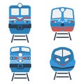 Set of train icons