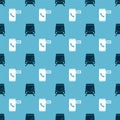 Set Tram and railway and Taxi call telephone service on seamless pattern. Vector Royalty Free Stock Photo