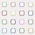 Set of transparent buttons Royalty Free Stock Photo