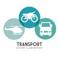 Set transport icons design Royalty Free Stock Photo