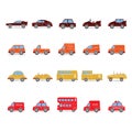 Set of transportation icons Royalty Free Stock Photo