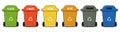 Set of trash can icon Royalty Free Stock Photo