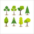 Set of trees. Tree symbols.