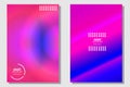 Abstract Creative concept vector multicolored blurred background ios style  set Royalty Free Stock Photo