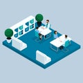 Isometric Medical Room, Laboratory Royalty Free Stock Photo