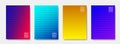 Set of trendy minimal covers design. Colorful halftone modern template design for website. vector eps10