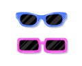 Set of trendy sunglasses