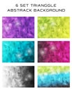6 SET Trianggle abstrack background-09 Royalty Free Stock Photo