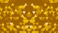 A set of triangles and shapes is moving and changing colors. Three-dimensional random reflective kaleidoscope block