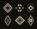 Ethnic pattern for textile design. aztec geometric ornament. Royalty Free Stock Photo