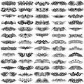 Set of tribal tattoo including Royalty Free Stock Photo