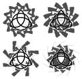 Set of Triquetra on decorations