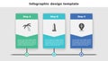 Set Tropical palm tree, Obelisk of Alexandria and Cross ankh. Business infographic template. Vector Royalty Free Stock Photo