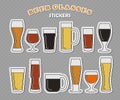 Set of Octoberfest map pointers Royalty Free Stock Photo