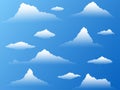 Clouds. Vector set