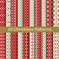 Set of twenty christmas patterns