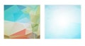 Two abstract polygon backgrounds Royalty Free Stock Photo