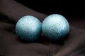 Set of Two blue balls Royalty Free Stock Photo