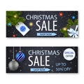 Set of two Christmas Sale flyers