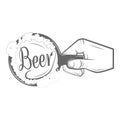 Set of Two-color Beer Craft Icons.. Item 6 Royalty Free Stock Photo