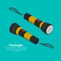 Set of two electric torches Royalty Free Stock Photo