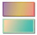 Set of two frames in colored gradient Royalty Free Stock Photo